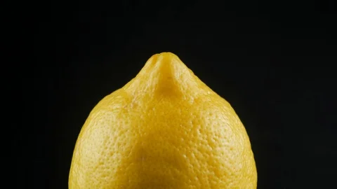 Yellow lemon close up Stock Footage 102177361