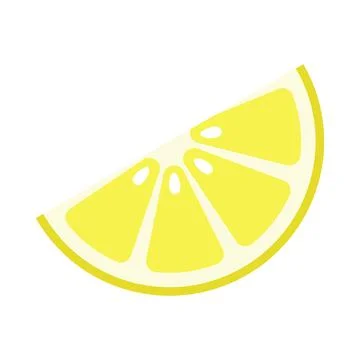 Yellow Lemon Slice Icon Stock Illustration
