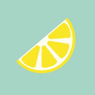 Yellow lemon vector. lemon is a fruit that is sour and has high vitamin c Stock Illustration