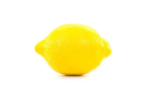 Yellow lemon on white background isolate Stock Photos