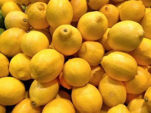 Yellow Lemons Background Foto stock