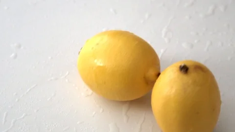 Yellow lemons Video stock 101057938
