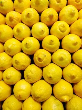 Yellow lemons Stock Photos