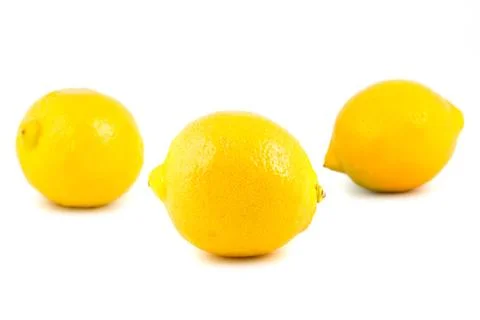Yellow lemons Stock Photos