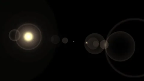 Yellow Lens Flare Light Transition Horizontal Motion Background. 動画素材 332150107