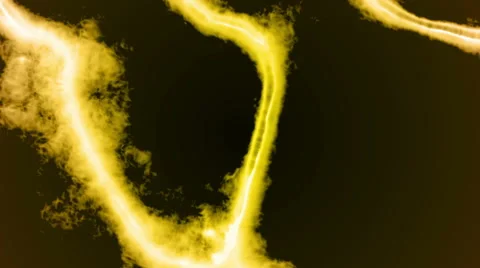 Yellow light, abstract loop motion dark background Stock Footage 45040270