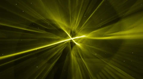 Yellow light animation with particles HD LOOP Stock Footage 27287080