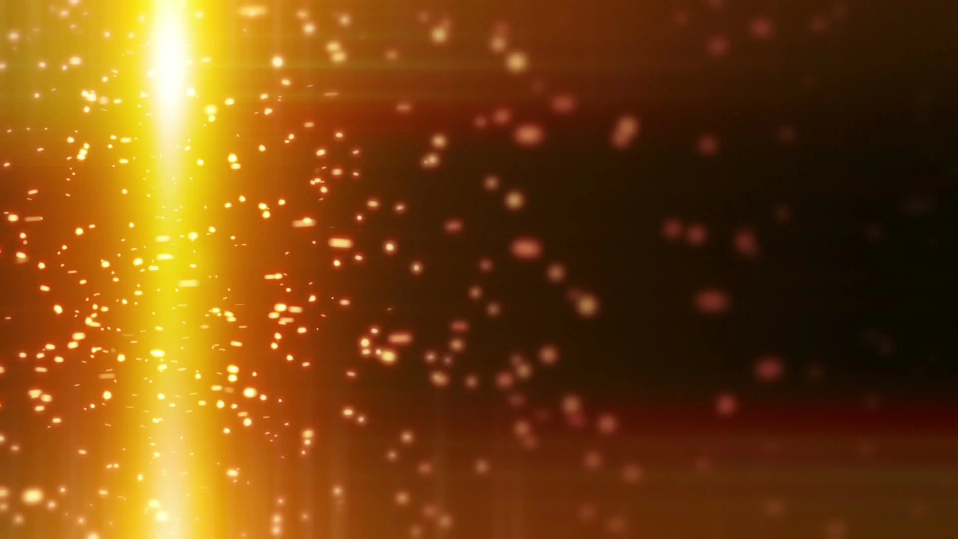 background hd banner christmas beam around ~ Hi Yellow particles loop flying and light