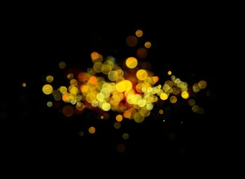 Yellow light bokeh Stock Illustration