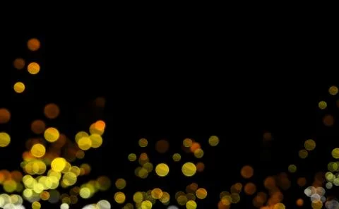 Yellow light bokeh Stock Illustration