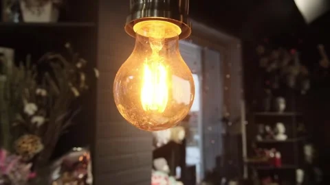 Yellow light bulb Stock Footage 277654204