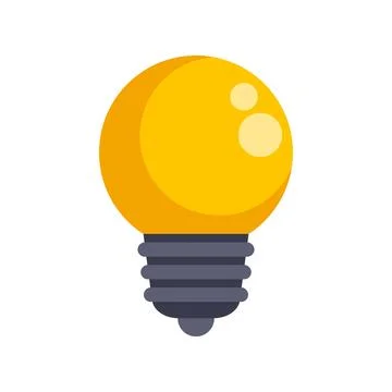 Yellow light bulb representing new creative ideas 스톡 일러스트