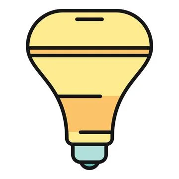 Yellow light bulb representing new ideas and intelligent solutions Stock Illustration