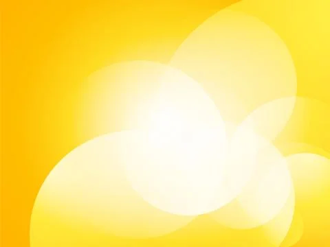 Yellow light circle bokeh background Stock Illustration
