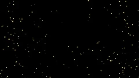 Yellow light sparkle floating  Stock Footage 129350105