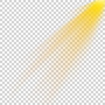 Yellow light streak effect with diagonal shooting movement illumination Stock Illustration