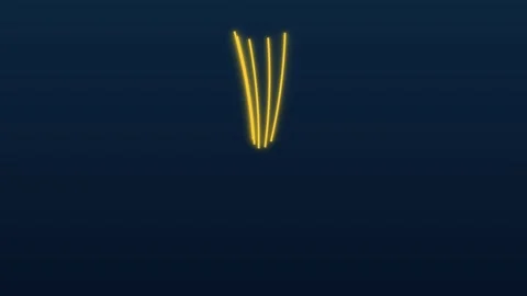 Yellow Light Streak Motion Line Graphic Overlay Video stock 341844802