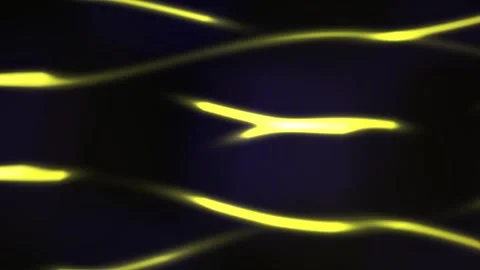 Yellow Light Trails on Black Background. Stock Footage 340043015