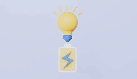 Yellow lightbulb, Creativity for business idea, idea loading concept Stock Illustration