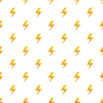 Yellow lightning bolt pattern symbolizing energy and power Stock Illustration