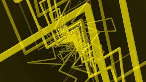 Yellow Lightning Bolt Zoom Stock Footage 100447876