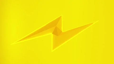Yellow lightning shines on yellow background Designed in concept of minimalist. 動画素材 263273277