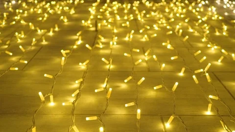 Yellow Lights against a Wall Video stock 83562315
