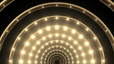 Yellow Lights and Gold Rings 01 Stock Footage 45165053