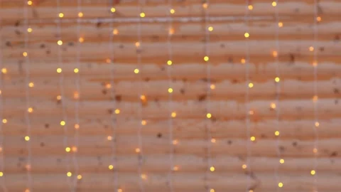 Yellow lights on a blurred background Stock Footage 169793738