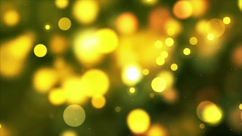 Yellow Lights Bokeh Effect Background Loop Stock Footage 202542146