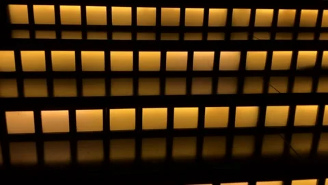 Yellow lights on the floor Stock-Footage 141460965