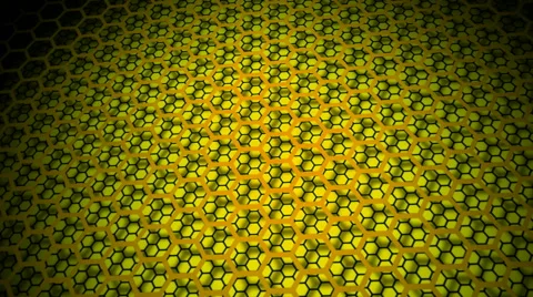 Yellow ligjts hexagonal Stock-Footage 45299846