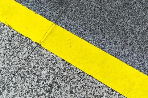 Yellow line diagonal Stock Photos
