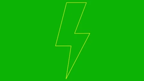 Yellow line lightning green Stock Footage 251558152