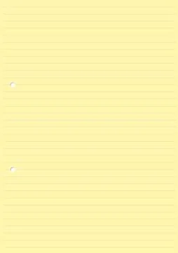 Yellow Line Paper Sheet. Stock Illustration