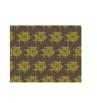 Yellow line pattern on brown backgroundd Stock Illustration