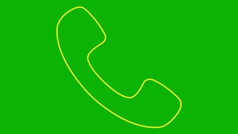 Yellow line phone green Stock Footage 252196841