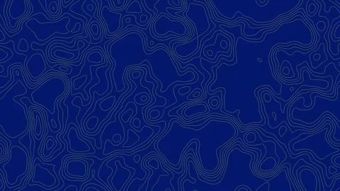 Yellow Line Topographic Map Animated with Blue Background in 4K Resolustion Stock Footage 314296153