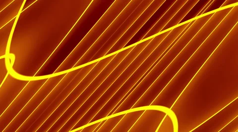 Yellow line wave motion, abstract loop motion background Stock Footage 38194563