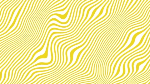 Yellow line waves abstract art seamless pattern loop background Stock Footage 254575516