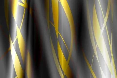 Yellow lines abstract on dark background 스톡 일러스트