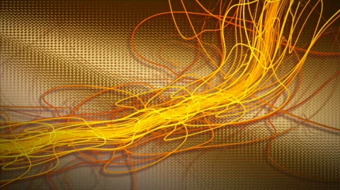 Yellow lines on metallic motion background d4151 Stock Footage 617296