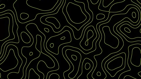 Yellow lines topography, seamless loop motion graphic Stock Footage 285993322