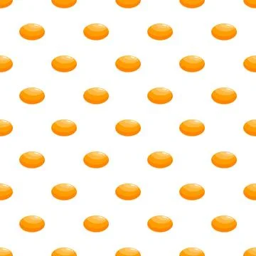 Yellow liquid drops repeating cartoon seamless pattern Stock Illustration
