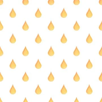 Yellow liquid drops seamless pattern background Illustrazione stock