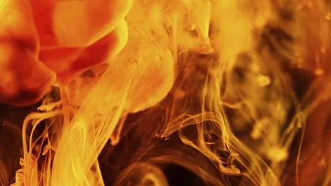 Yellow, liquid, paint Stock Footage 313440037