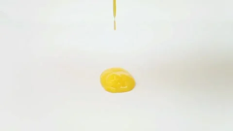 Yellow liquid texture face wash, shampoo, cleanser, cosmetic or skincare product Stock Footage 294963717