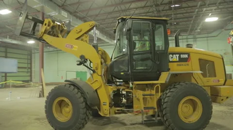 Yellow Loader On Construction Site Stock Footage 46578994