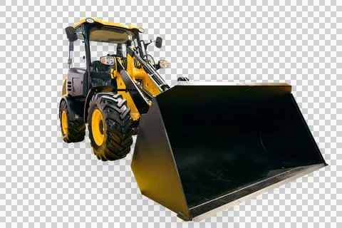 Yellow loader excavator 库存照片