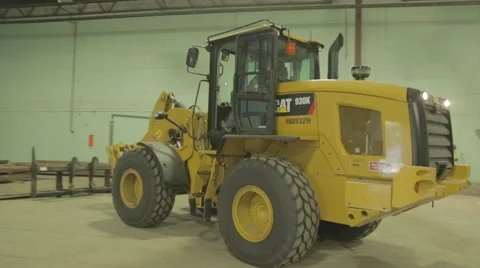Yellow Loader Working On Construction Site 2 Stock Footage 46595420